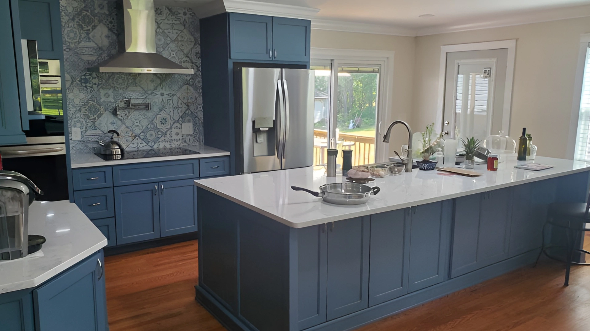 blue kitchen design